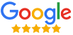 Logo Google stylisé et coloré, avec les lettres bleues, rouges, jaunes et vertes qui semblent fondre en bas. Design abstrait.
